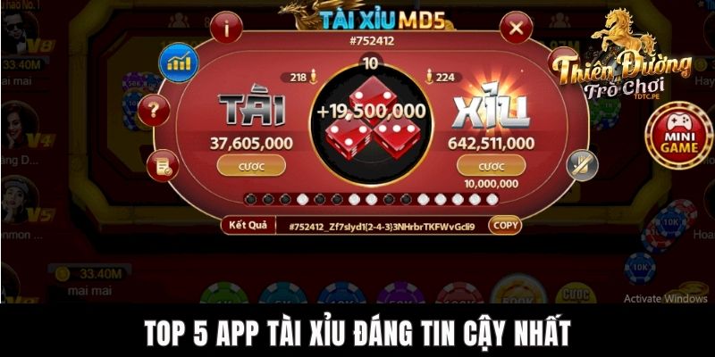 App Tài Xỉu Tiền Ảo TDTC - Ứng Dụng Uy Tín Nhất Hiện Nay Top 5 app Tài Xỉu đáng tin cậy nhất