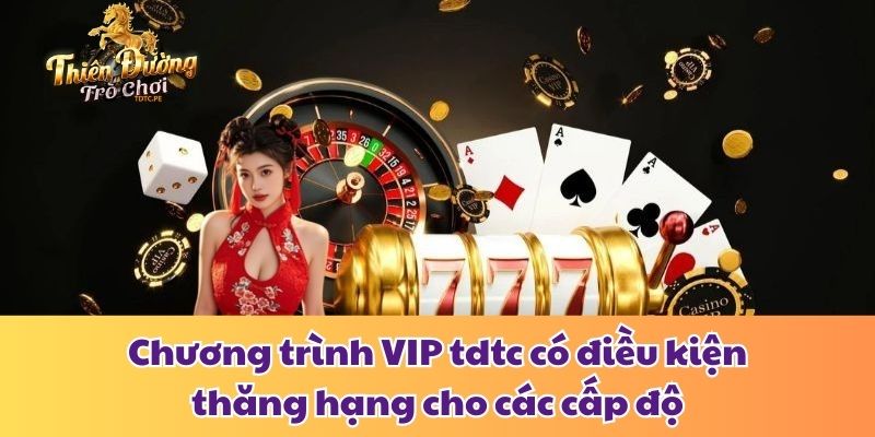 Chương Trình VIP Tdtc - Đặc Quyền Và Cách Thức Tham Gia Chương trình VIP tdtc có điều kiện thăng hạng cho các cấp độ